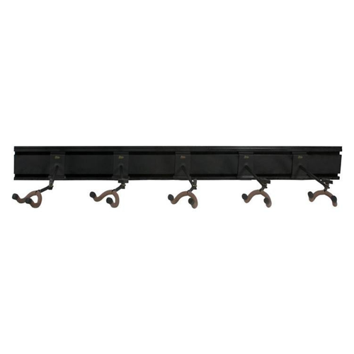 String Swing String Swing - 5‐Instrument Hanger System ‐ Multi-Guitar Wall Rack -  Black Slatwall