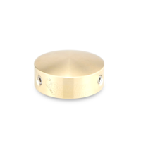 Barefoot Buttons V1 - Standard Footswitch Cap - Brass