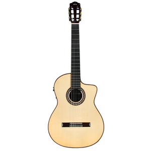 Cordoba Guitars Cordoba - GK Pro Negra - Electro Acoustic Nylon String - w/ Presys Blend - Deluxe Humidified Archtop Wood Case - *B-Stock