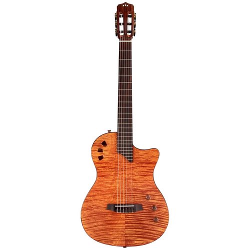 Cordoba Guitars Cordoba - Stage - Nylon-String Electric Guitar - w/ Travel Ready Gig Bag - Natural Amber