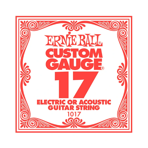 Ernie Ball Ernie Ball -  Plain Steel - Acoustic or Electric Guitars Single String - .17