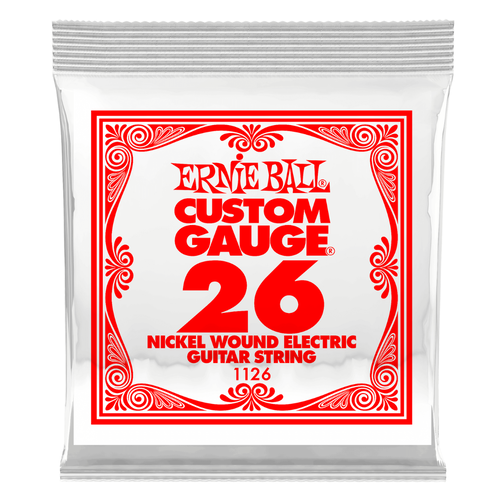 Ernie Ball Ernie Ball - Plain Steel - Acoustic or Electric Guitars Single String - .26 Ernie Ball Ernie Ball - Plain Steel - Acoustic or Electric Guitars Single String - .26