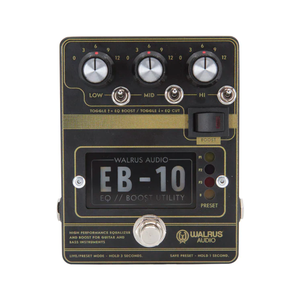 Walrus Audio Walrus Audio - EB-10 Preamp // EQ // Boost - Black