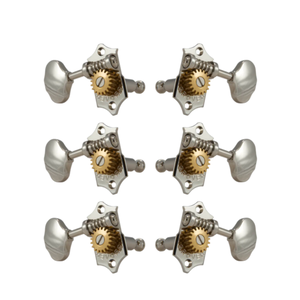 Allparts Allparts - 3X3  Sta-Tite Butterbean Tuning Keys Nickel