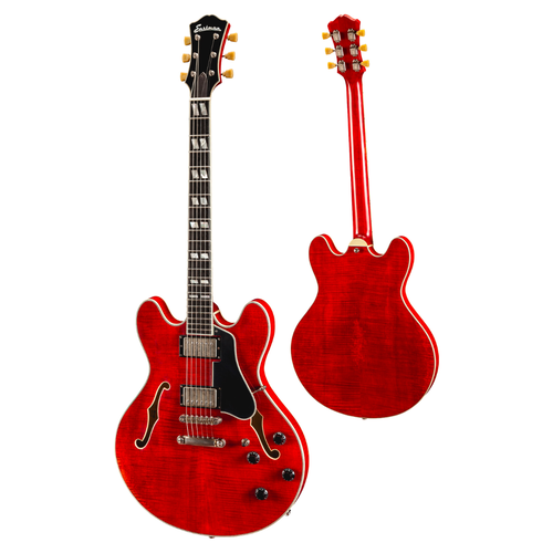 Eastman Strings Eastman - T59/V-RD - Thinline Electric Guitar - w/ Hardshell Case - Antique Red