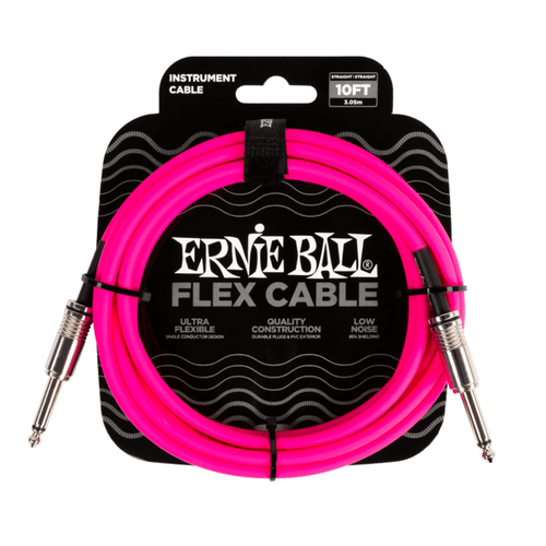 Ernie Ball Ernie Ball - Flex Instrument - ST/ST - 10ft - Pink