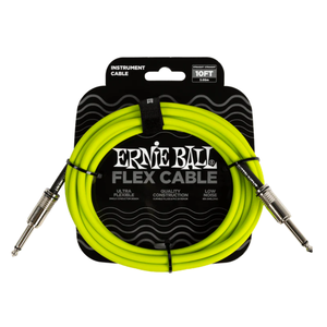 Ernie Ball Ernie Ball - Flex Instrument - ST/ST - 10ft - Green