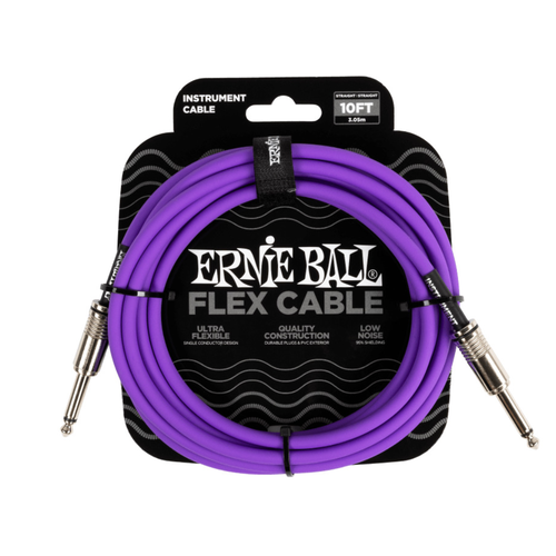 Ernie Ball Ernie Ball - Flex Instrument - ST/ST - 10ft - Purple