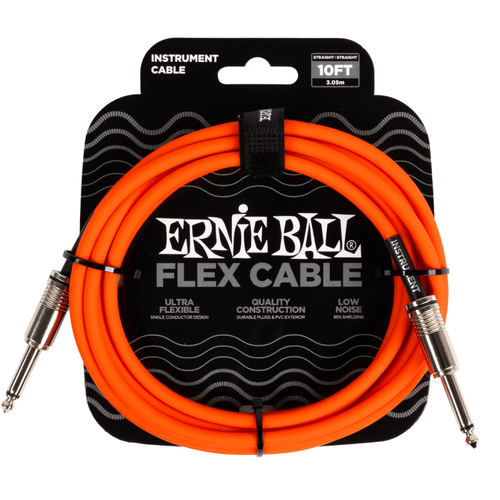 Ernie Ball Ernie Ball - Flex Instrument - ST/ST - 10ft - Orange