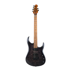 Ernie Ball Music Man Ernie Ball - Music Man JP15 - Roasted Maple Neck - Trans Black Burst Quilt w/ Hard-Shell Case.