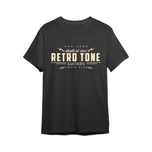Retro Tone Guitars - T-Shirt - Black/Cream - SL - Large