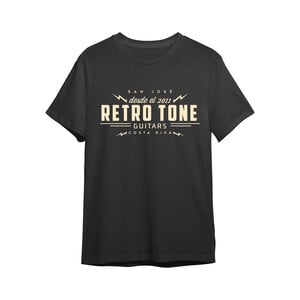 Retro Tone Guitars - T-Shirt - Black/Cream - Special Logo -