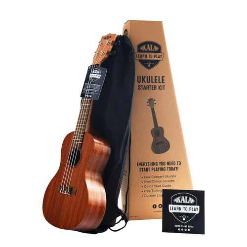 Kala Music Kala - Learn To Play - Concert Ukulele - Starter Kit