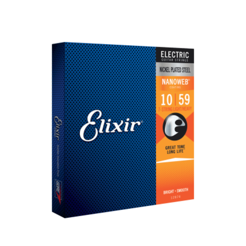 Elixir Elixir - Electric 7 String Nanoweb - Light/Heavy Strings  - 10-59