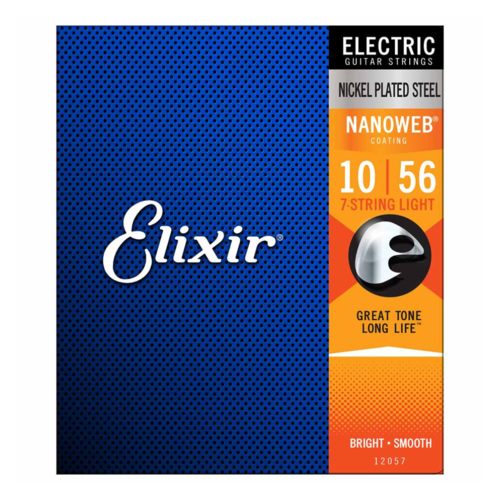 Elixir Elixir - Electric 7 String Nanoweb - Light Strings - 10-56