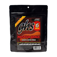 GHS - Acoustic Phosphor Bronze - 6 PACK - 12-54