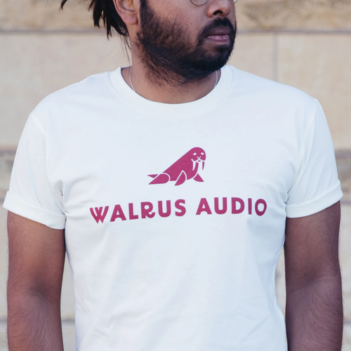 Walrus Audio Walrus - Collegiate Shirt - White Walrus Audio Walrus - Collegiate Shirt - White