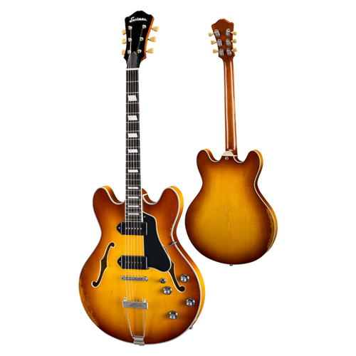 Eastman Eastman - T64/V-T-GB - Antique Goldburst - 16" Thinline - Maple Neck - Lollar P-90 Dogears - w/ Hardshell Case Eastman Eastman - T64/V-T-GB - Antique Goldburst - 16" Thinline - Maple Neck - Lollar P-90 Dogears - w/ Hardshell Case