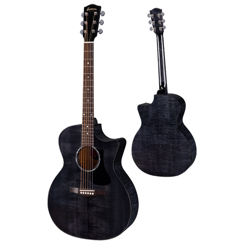Eastman Eastman - PCH3-GACE-TBK - Trans Black - Maple Neck - Pickup by Fishman - w/Gig Bag Eastman Eastman - PCH3-GACE-TBK - Trans Black - Maple Neck - Pickup by Fishman - w/Gig Bag