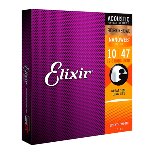Elixir Elixir - 12 String Acoustic Phosphor Bronze - Light Strings - .10 - .47 Elixir Elixir - 12 String Acoustic Phosphor Bronze - Light Strings - .10 - .47