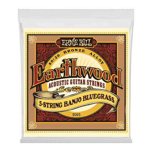 Ernie Ball Ernie Ball - Earthwood 80/20 Bronze - Loop End 5-String - Frailing Banjo Strings 9-20