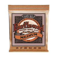 Ernie Ball - Medium Earthwood Phosphor Bronze - Acoustic Guitar Strings 13-56