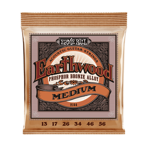 Ernie Ball Ernie Ball - Medium Earthwood Phosphor Bronze - Acoustic Guitar Strings 13-56