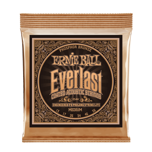 Ernie Ball Ernie Ball - Medium Everlast Coated Phosphor Bronze - Acoustic Guitar Strings 13-56 Ernie Ball Ernie Ball - Medium Everlast Coated Phosphor Bronze - Acoustic Guitar Strings 13-56