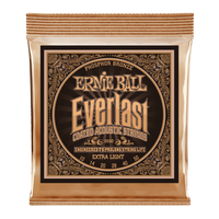 Ernie Ball - Extra Light Everlast Coated Phosphor Bronze - Acoustic Guitar Strings 10-50