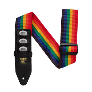 Ernie Ball Ernie Ball -  Polypro Pickholder Guitar Strap - Rainbow