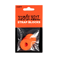 Ernie Ball - Strap Blocks - Red - 4 Pack