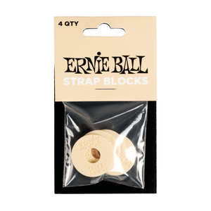 Ernie Ball Ernie Ball - Strap Blocks - Cream - 4 Pack