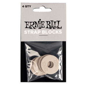 Ernie Ball Ernie Ball - Strap Blocks - Gray - 4 Pack