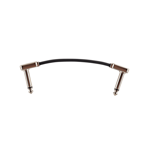 Ernie Ball Ernie Ball - Flat Ribbon Patch Cable 3in - Black - Single Ernie Ball Ernie Ball - Flat Ribbon Patch Cable 3in - Black - Single