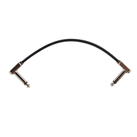 Ernie Ball -  Flat Ribbon Patch Cable 6in - Black - Single