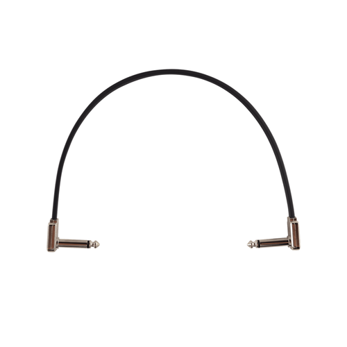 Ernie Ball Ernie Ball - Flat Ribbon Patch Cable 12in - Black - Single Ernie Ball Ernie Ball - Flat Ribbon Patch Cable 12in - Black - Single