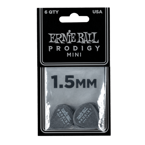 Ernie Ball Ernie Ball - Prodigy Guitar Picks - Mini 1.5mm Black - 6 Pack