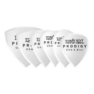 Ernie Ball Ernie Ball - Prodigy Guitar Picks - Multipack 2.0mm White - 6 Pack
