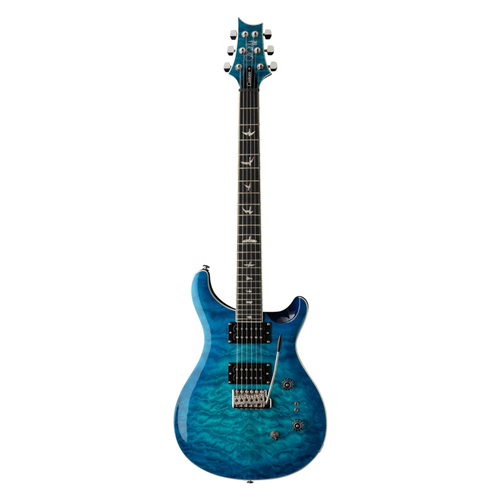 PRS PRS SE - Custom 24-08 - Quilt Top Electric Guitar - Faded Blue Burst- HH - Maple Neck - w / Gigbag