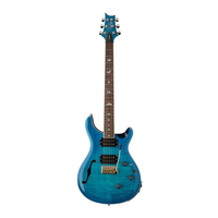 PRS SE - Custom 24 - Semi-Hollow Piezo - Lake Blue - Maple Neck - HH - w / Gigbag