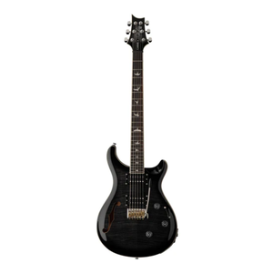 PRS PRS SE - Custom 24 - Semi-Hollow Piezo - Charcoal Burst - Maple Neck - HH - w/ Gigbag