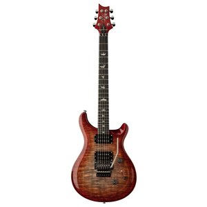PRS PRS SE - Custom 24 Floyd Charcoal Cherry Burst - HH - Maple Neck - w / Gigbag