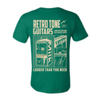 Retro Tone Guitars - T-Shirt - Milkbox - Green