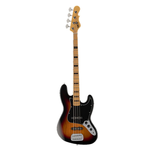 G&L G&L - Tribute JB Bass - 3-Tone Sunburst - Maple Neck - Black PG - SS G&L G&L - Tribute JB Bass - 3-Tone Sunburst - Maple Neck - Black PG - SS