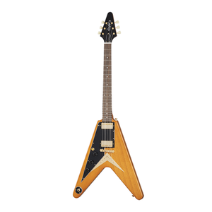 Epiphone Epiphone - 1958 Korina Flying V - Left H - Black Pickguard - Aged Natural