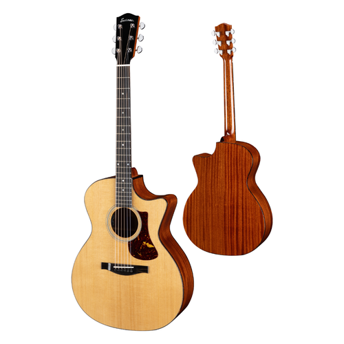 Eastman Eastman - AC122-1CE-DLX - Grand Auditorium - Electro Acoustic Guitar - w/ Gig Bag - Natural Eastman Eastman - AC122-1CE-DLX - Grand Auditorium - Electro Acoustic Guitar - w/ Gig Bag - Natural