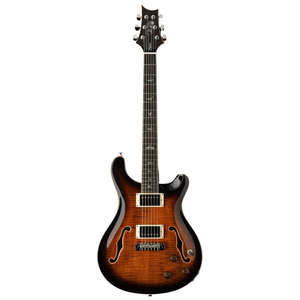 PRS PRS SE - Hollowbody II Piezo - Orange Tiger Smokeburst - Mahogany Neck - HH - w/ Hardshell Case