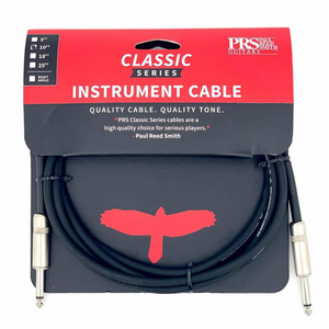 PRS PRS - Classic Instrument Cable - 10ft - ST/ST - Black