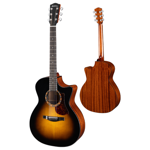 Eastman Eastman - AC122-2CE-DLX-SB - Grand Auditorium - Electro Acoustic Guitar - w/ Gig Bag - Solid Cedar Top Eastman Eastman - AC122-2CE-DLX-SB - Grand Auditorium - Electro Acoustic Guitar - w/ Gig Bag - Solid Cedar Top