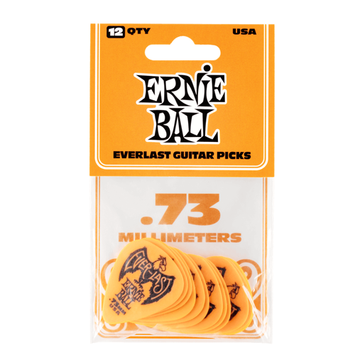 Ernie Ball Ernie Ball - Everlast Guitar Picks - 0.73mm Orange - 12 Pack Ernie Ball Ernie Ball - Everlast Guitar Picks - 0.73mm Orange - 12 Pack